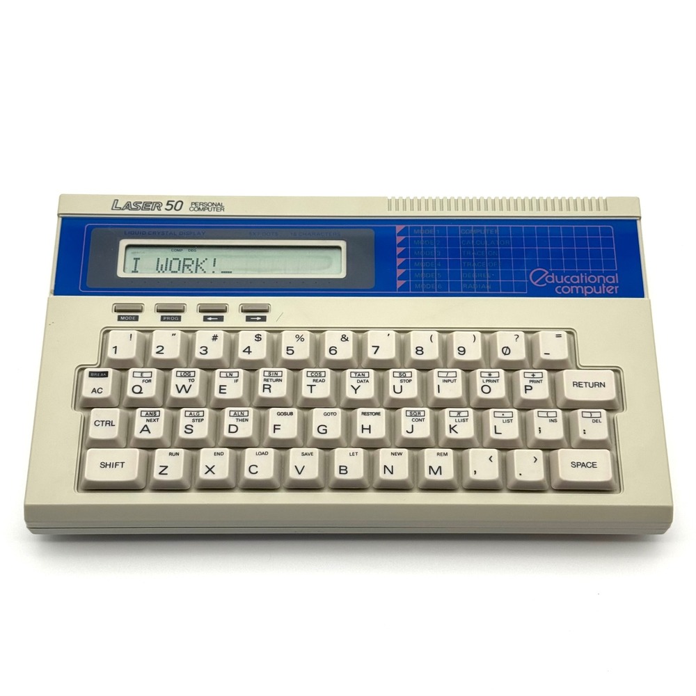 Laser 50 Personal Computer Vintage 1985 Educational Video Technology Tested